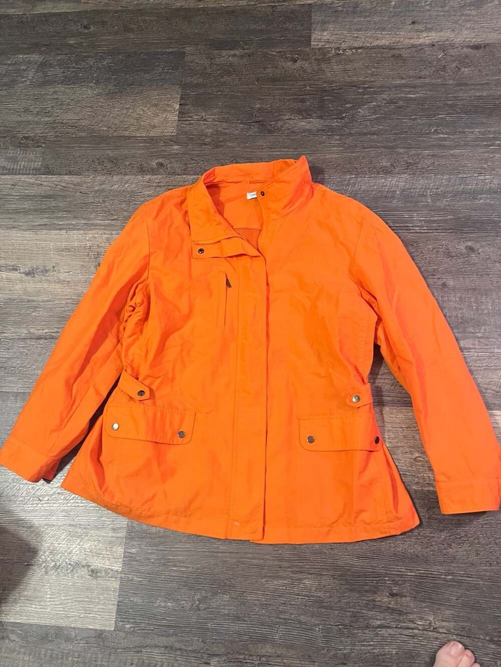Women’s Coldwater Creek Orange Utility Jacket (item cl11)